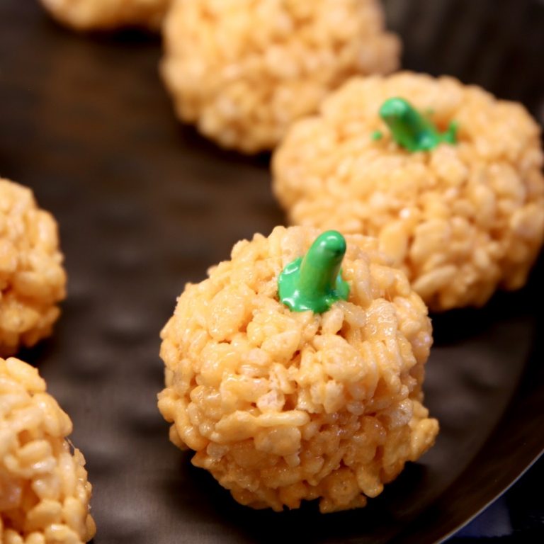 pumpkin rice krispies treats