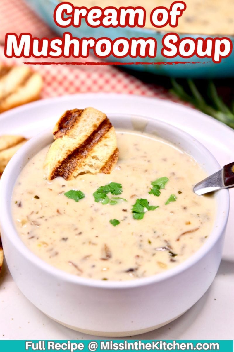cream of mushroom soup - text overlay