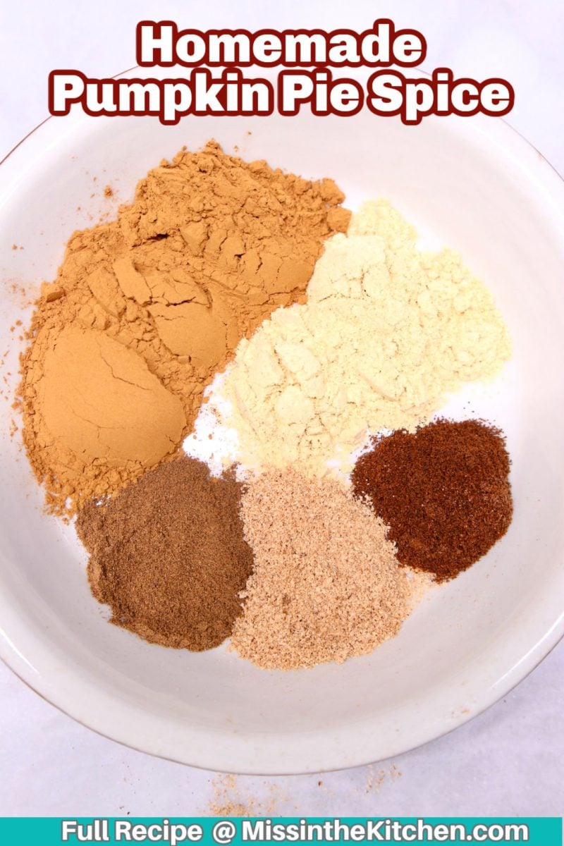 homemade pumpkin pie spices in a bowl
