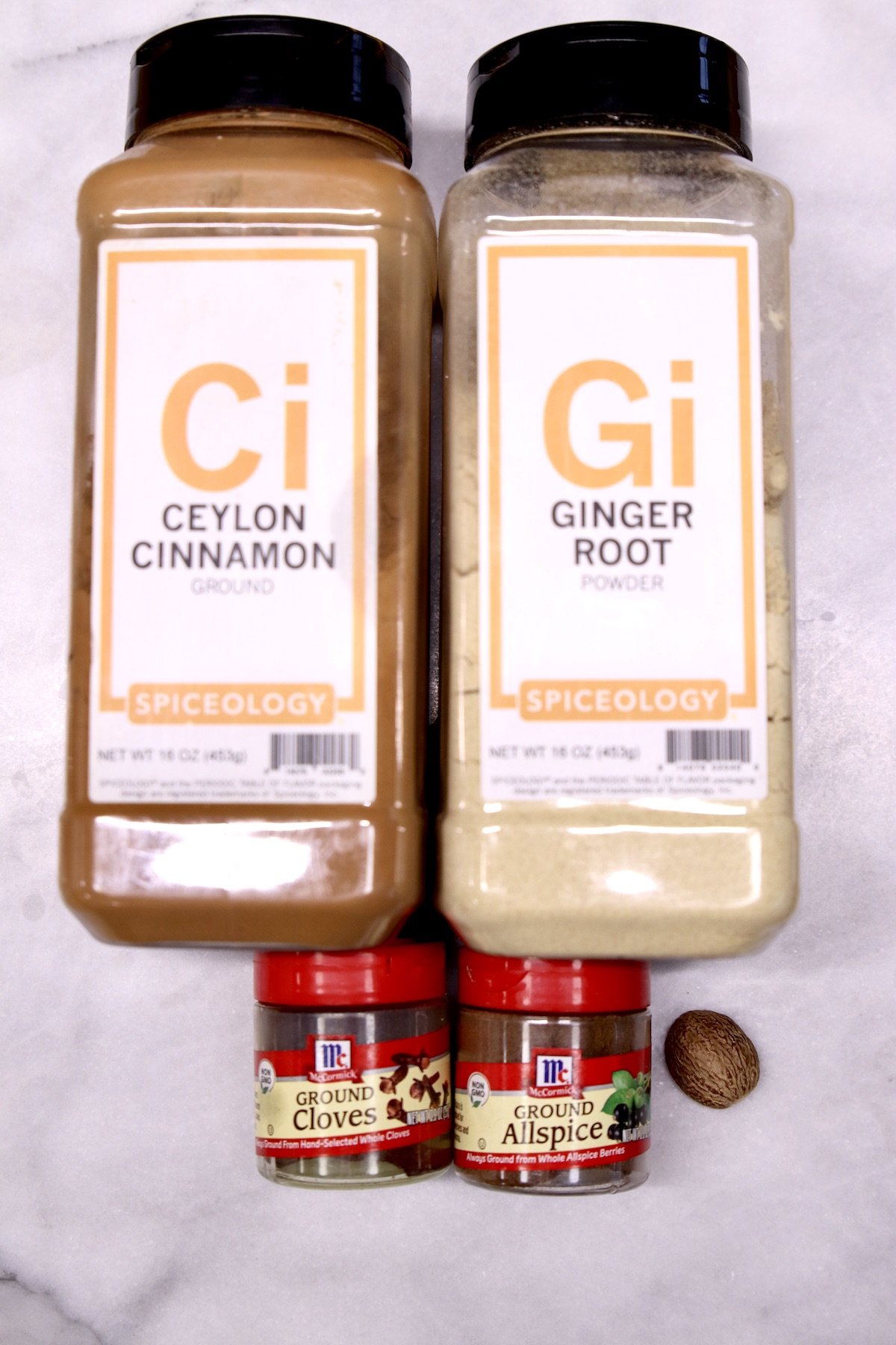 ingredients for pumpkin pie spice
