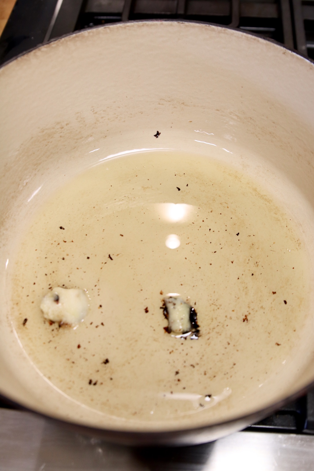melting bacon grease in a dutch oven