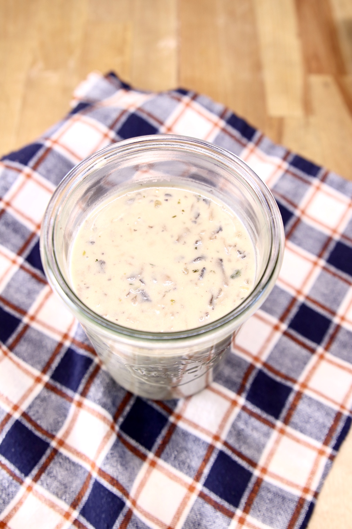 jar of cream of mushroom soup - homemade