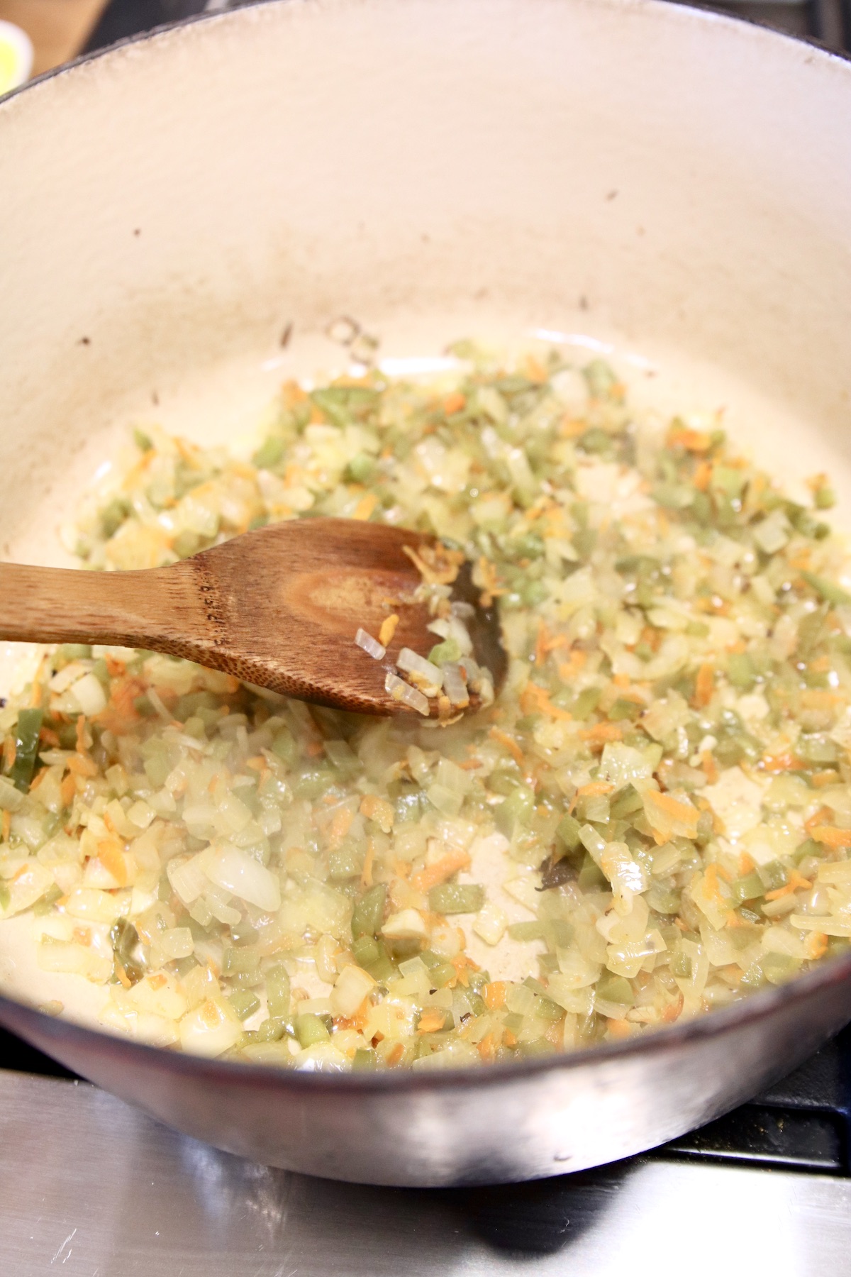 cooking vegetables in a dutch oven