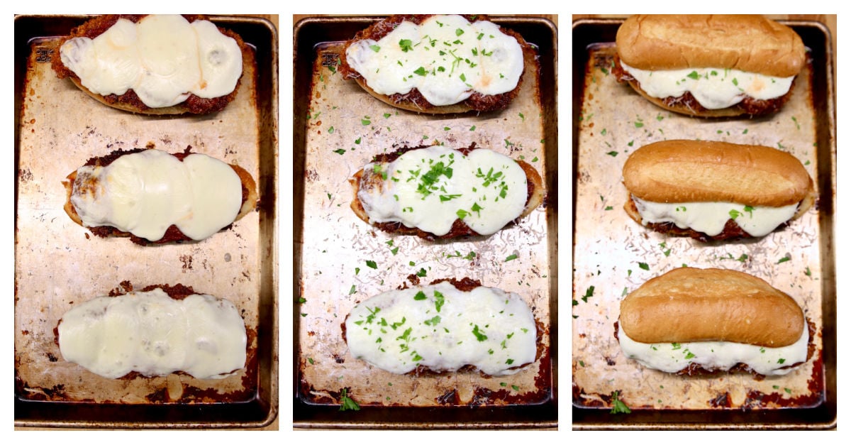 chicken parmesan sandwiches