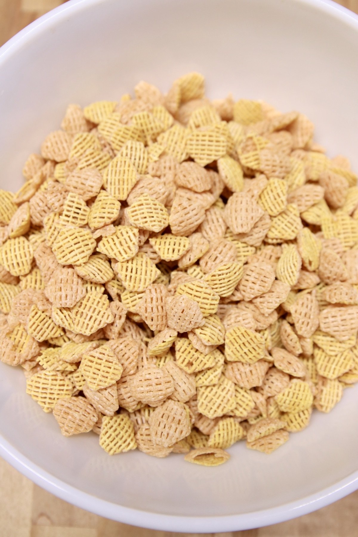 Crispix cereal in a bowl