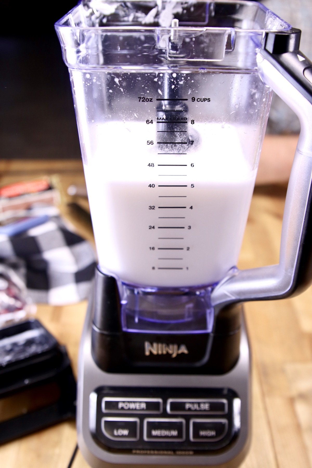 blender pitcher of coconut margaritas