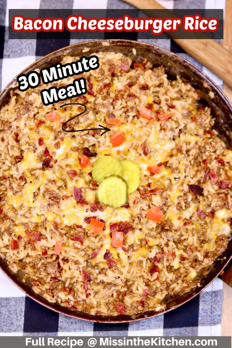 bacon cheeseburger rice