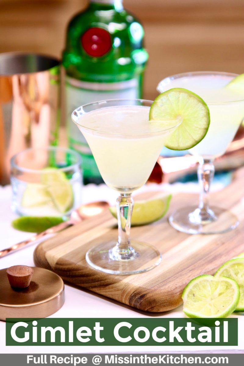 Gimlet Cocktail - text overlay