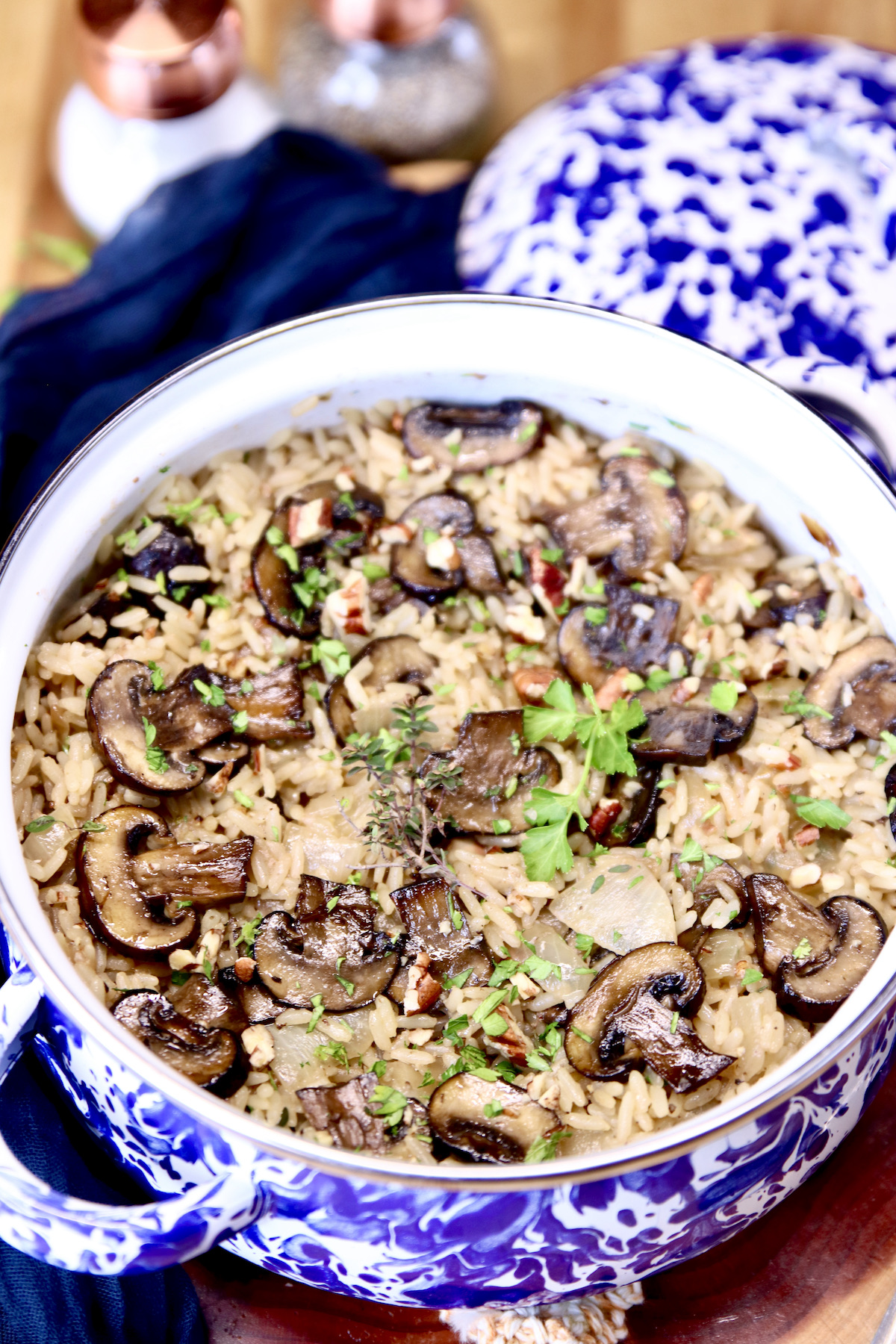 mushroom rice pilaf