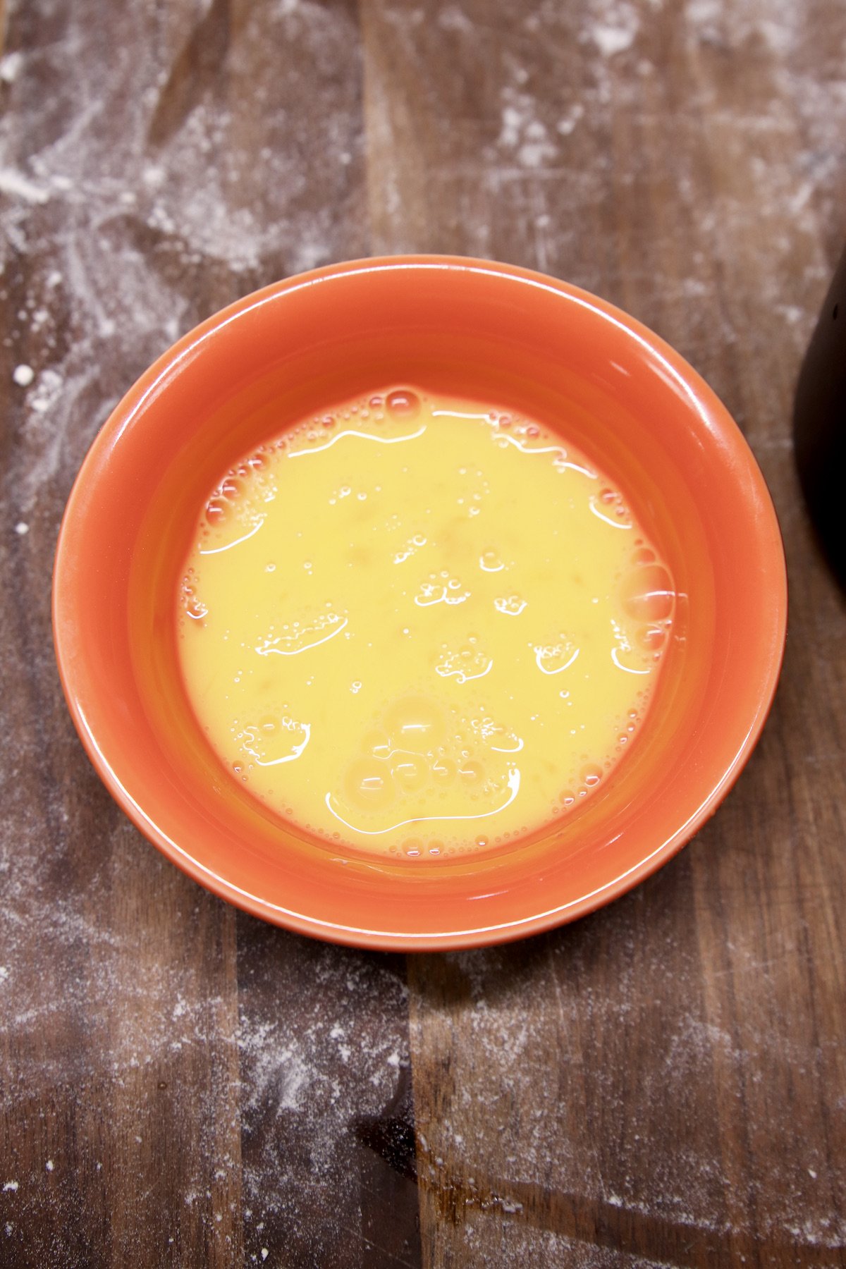 bowl of egg wash