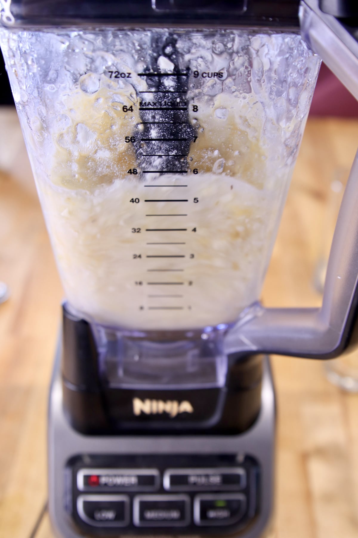 blending banana daiquiris.