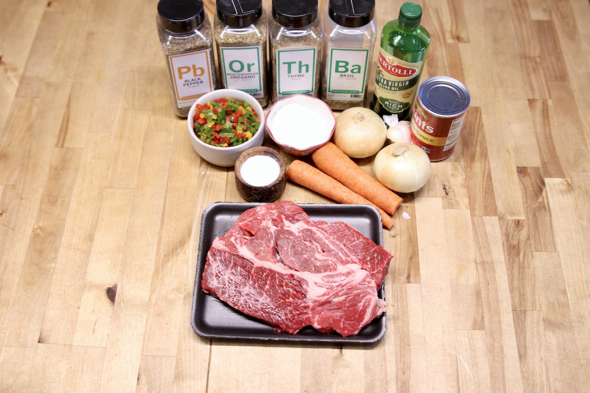 Ingredients for Swiss Steak 