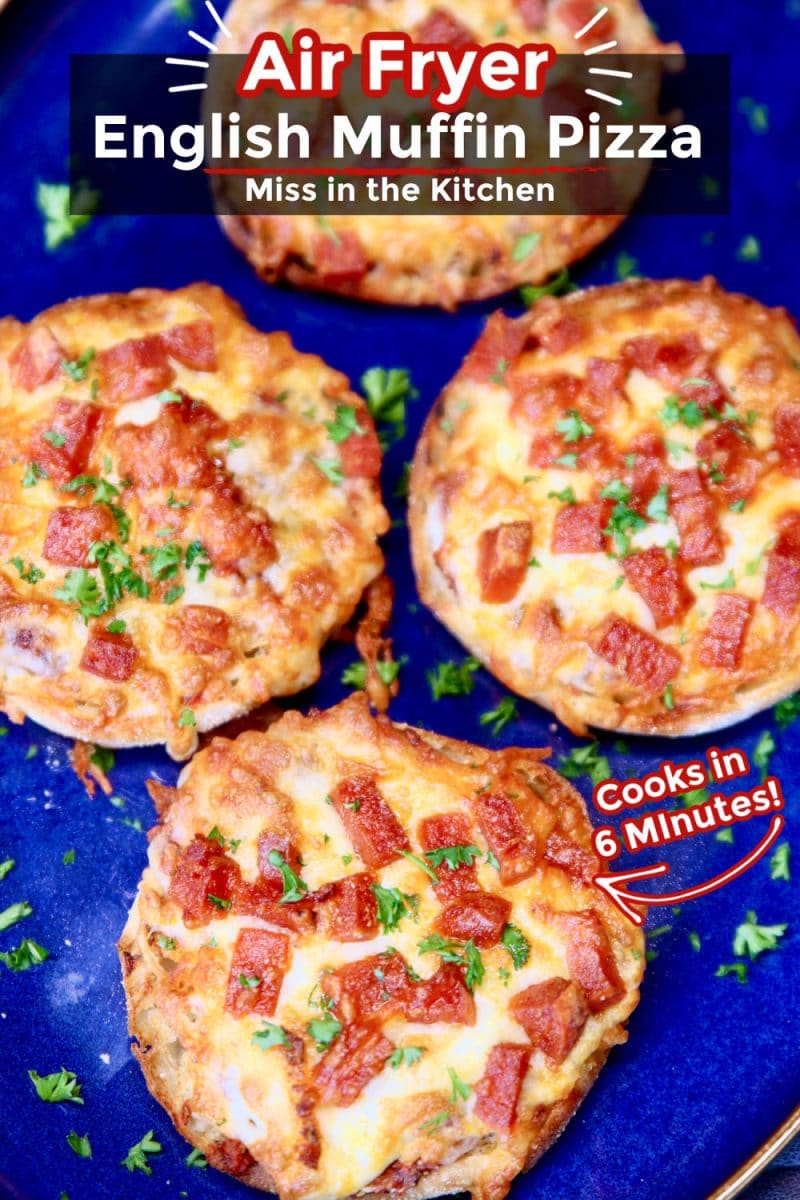 Air Fryer English Muffin Pizzas.
