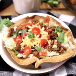 Taco Salad on a plate.
