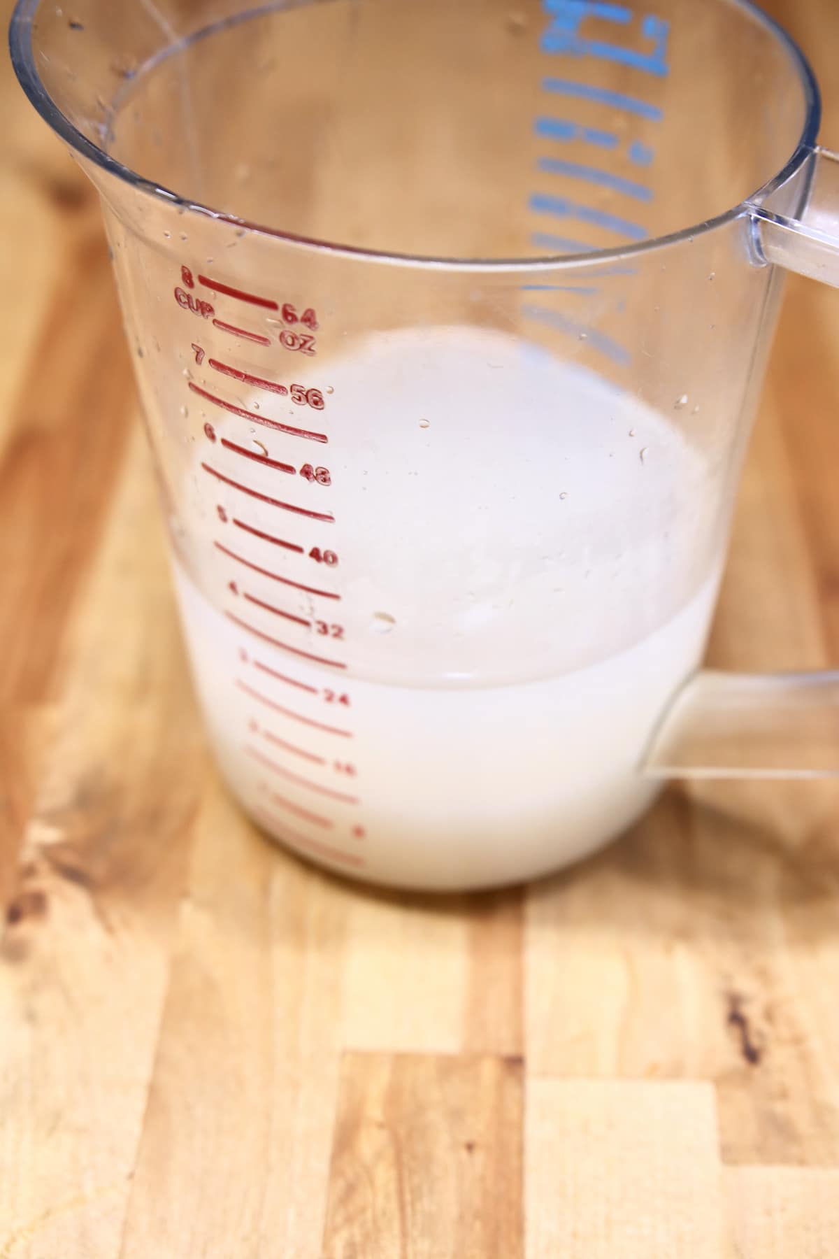 pitcher of sugar water.
