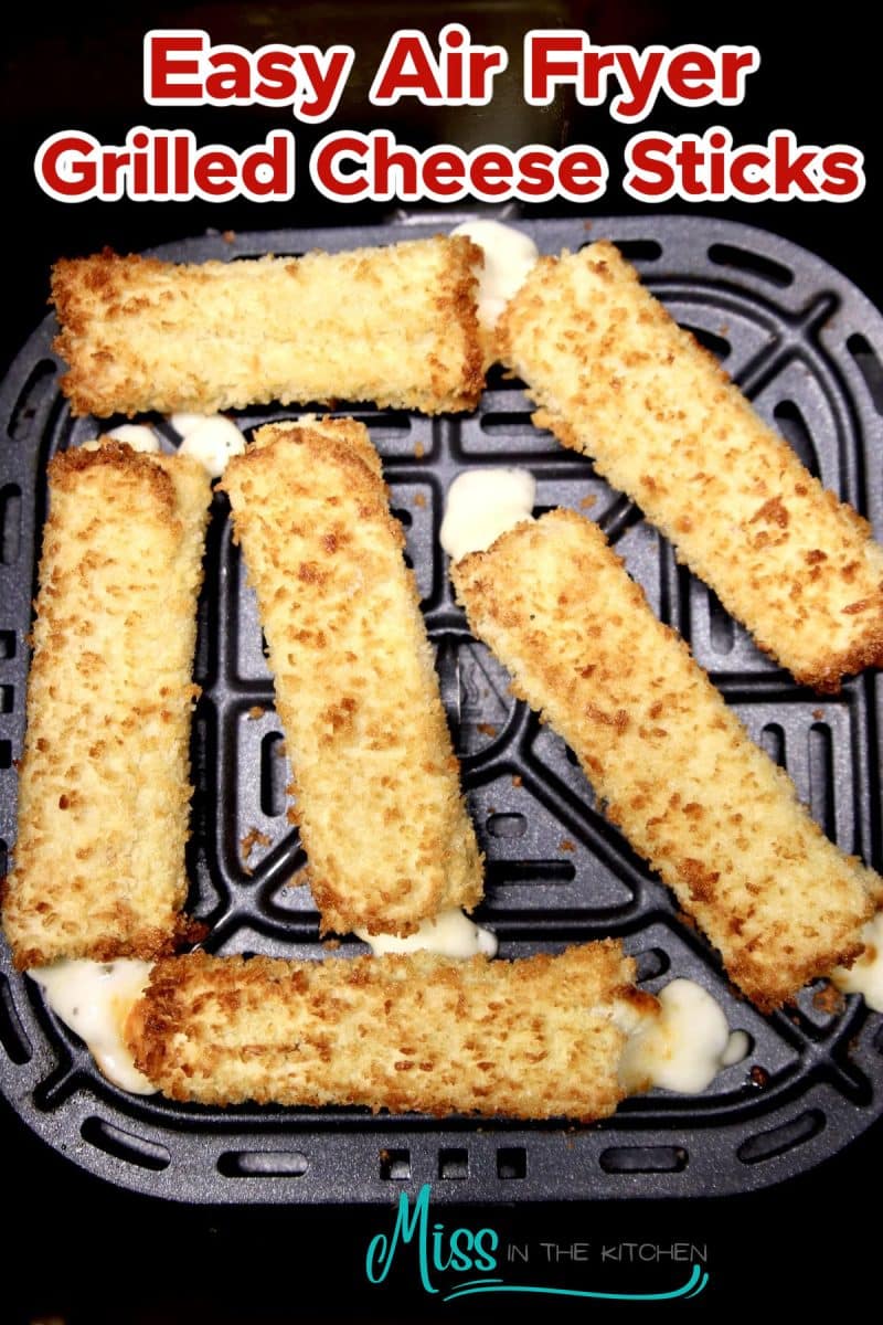 Air fryer grilled cheese sticks.