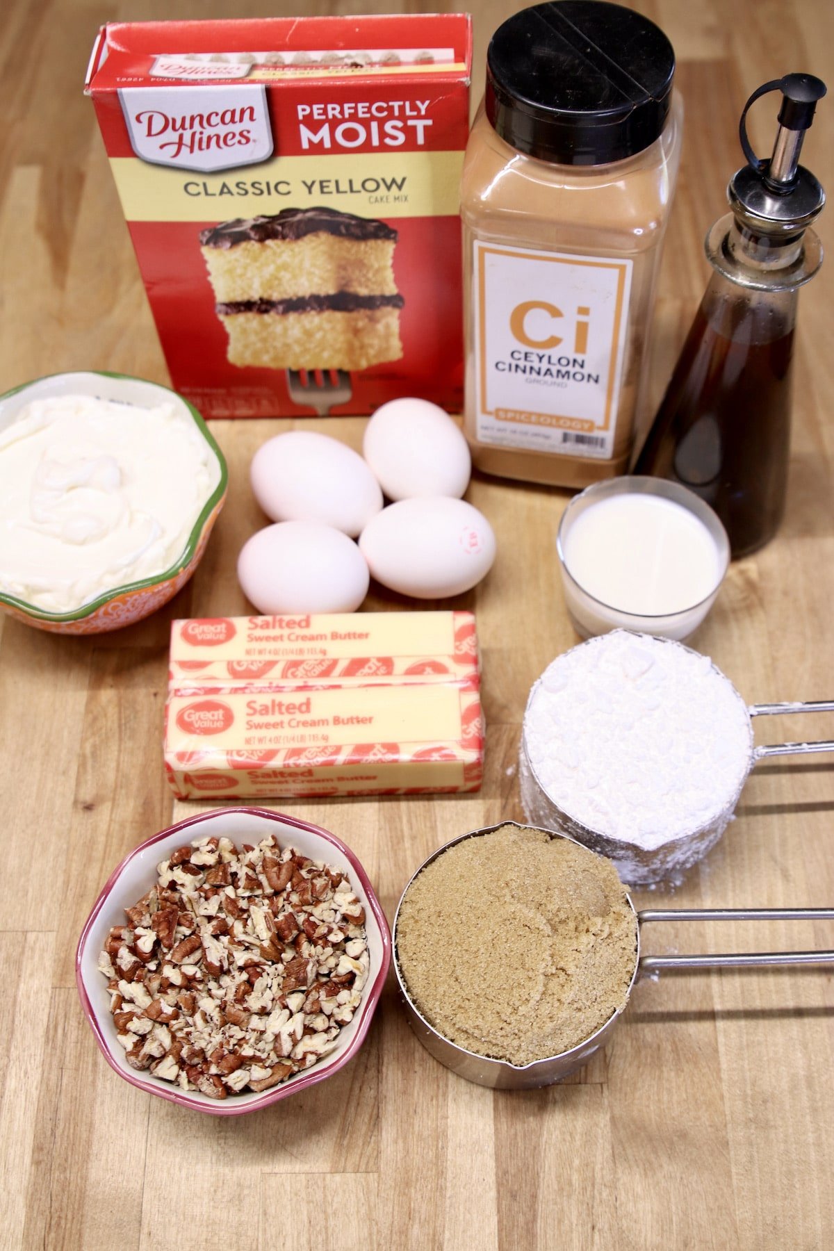 honey bun cake ingredients