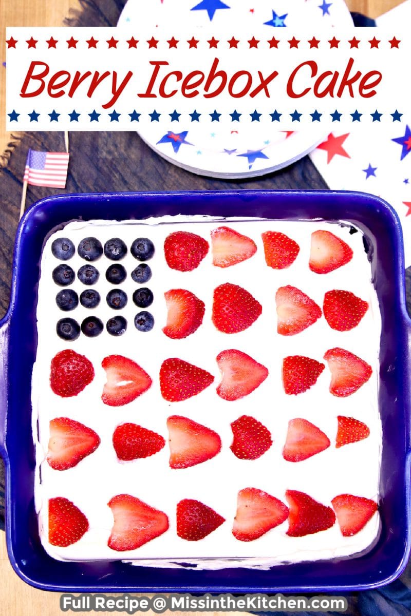 Berry Icebox Cake -flag design.