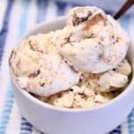 Bowl of Butterfinger Ice Cream.