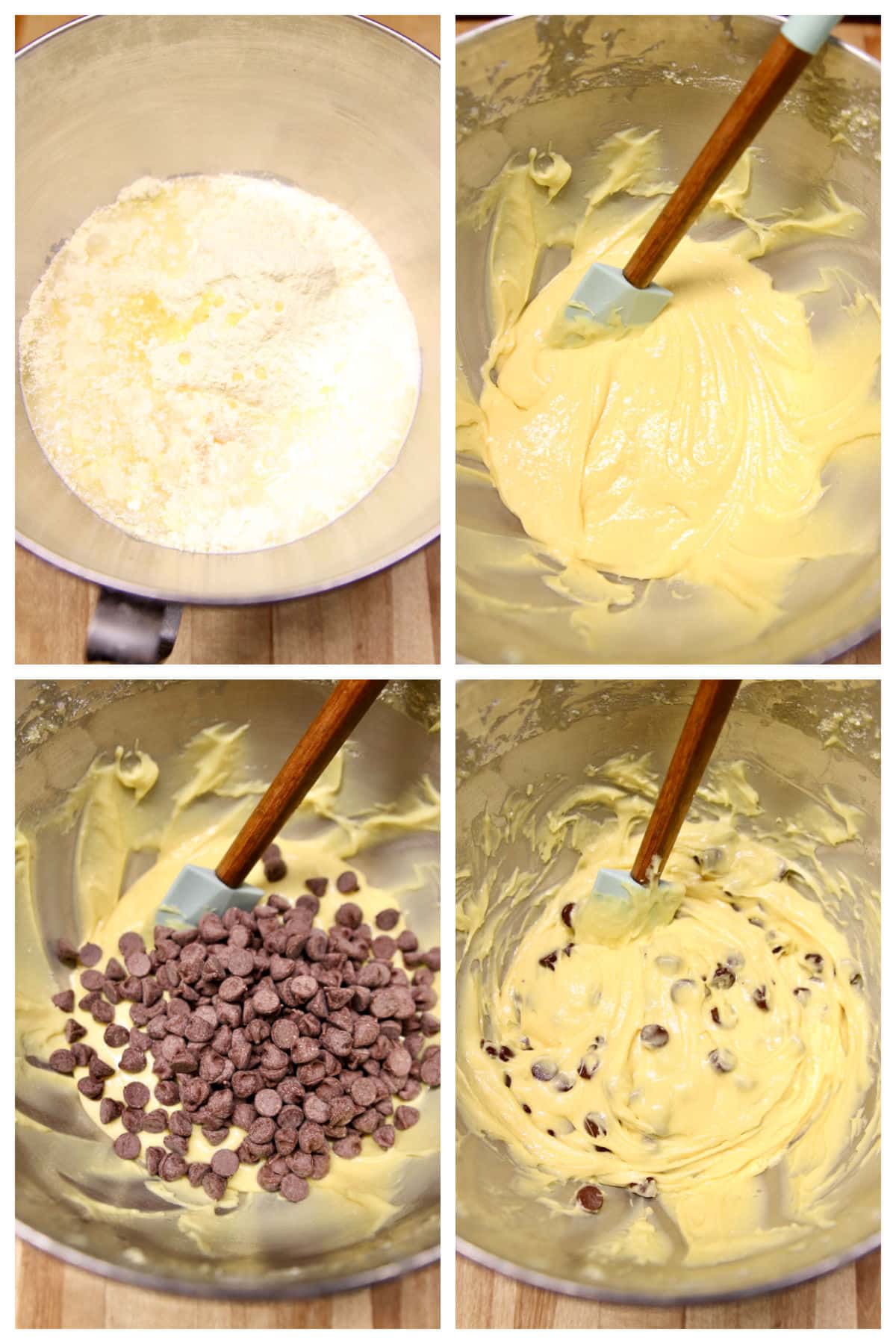 Making Cake mix bars collage/