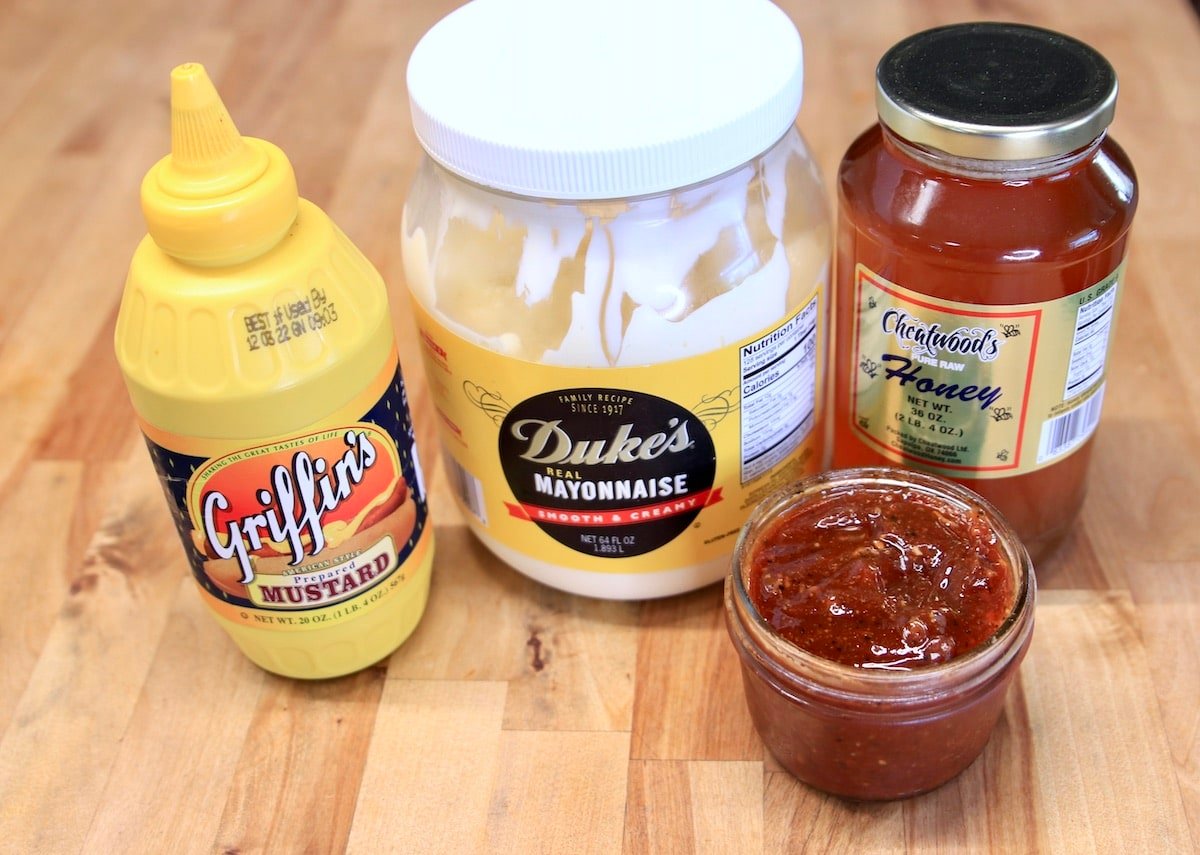 Ingredients for Chick Fil A Sauce.