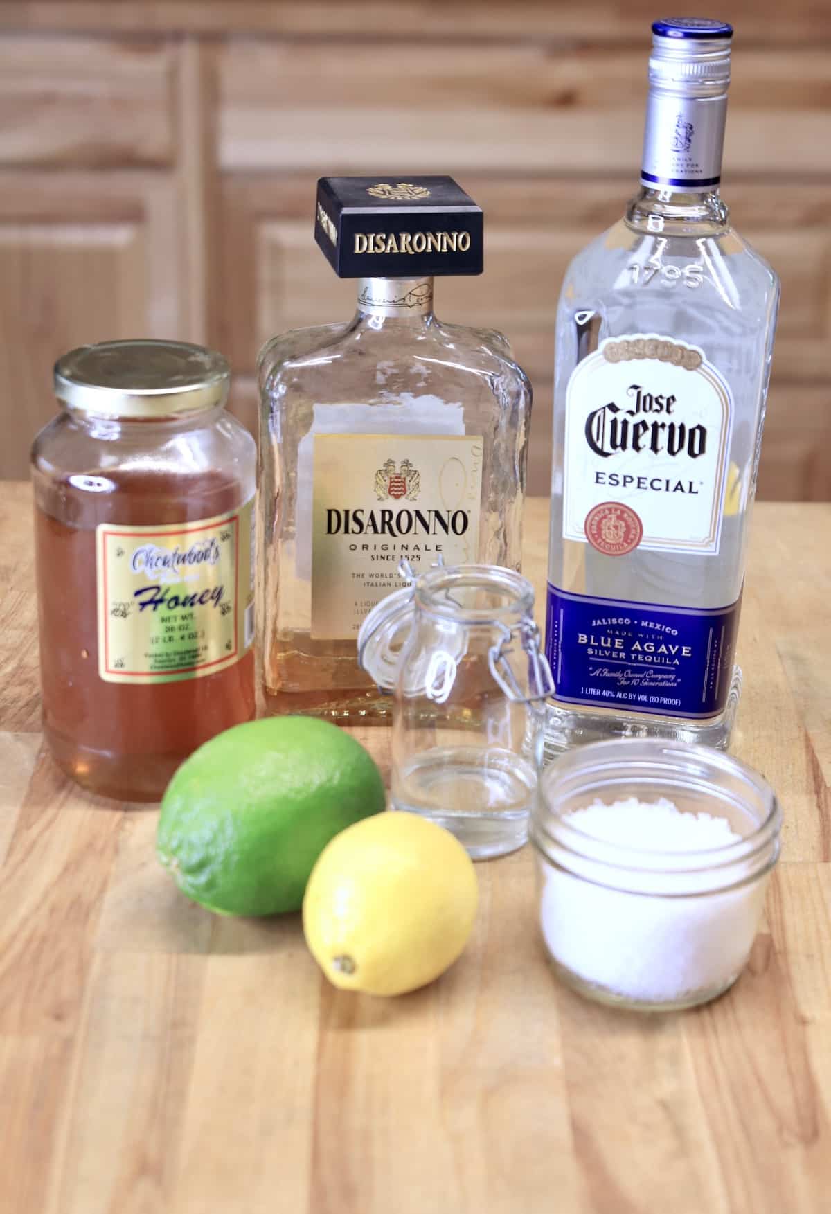 Ingredients for Italian Margarita.