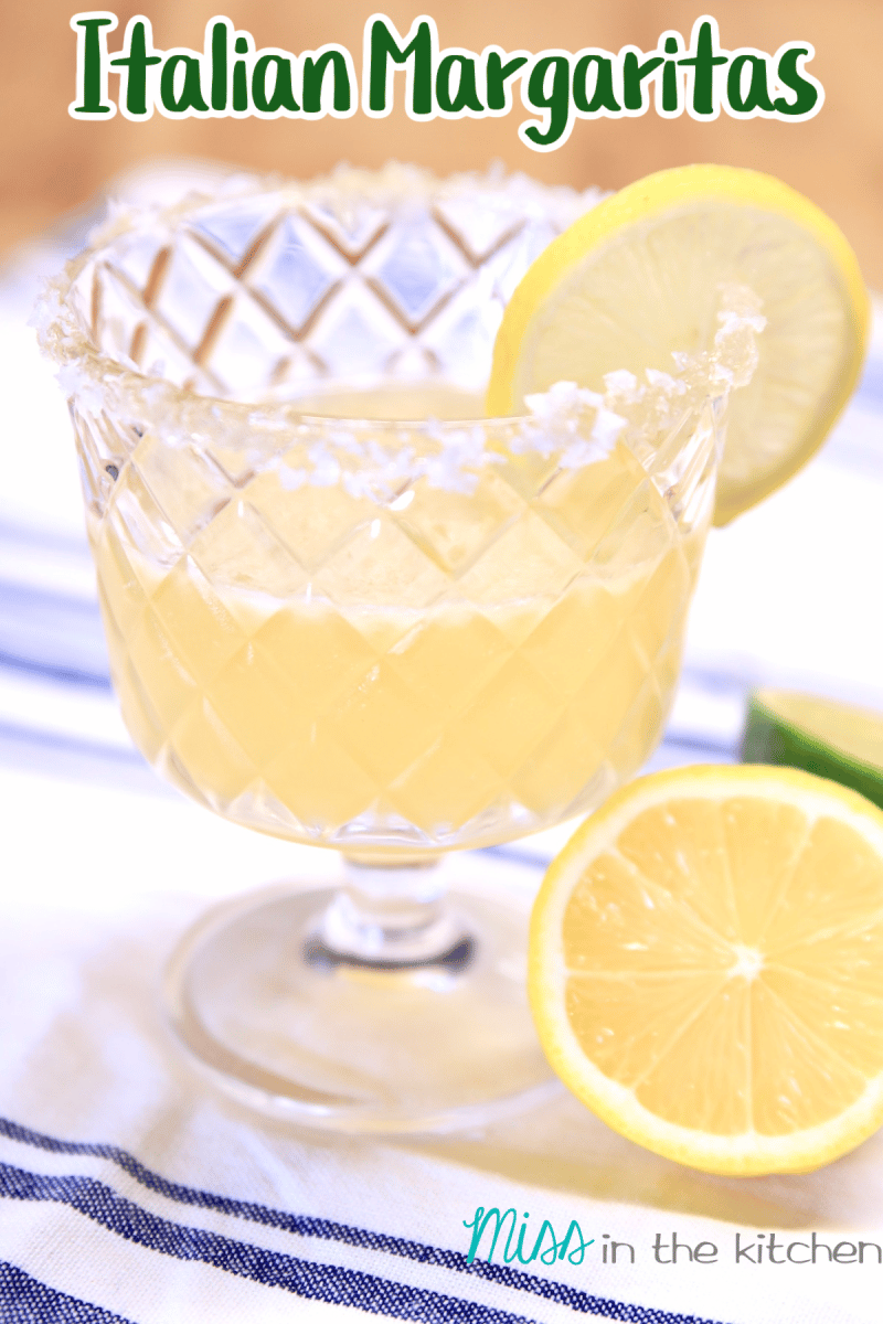 Italian Margarita with text overlay.