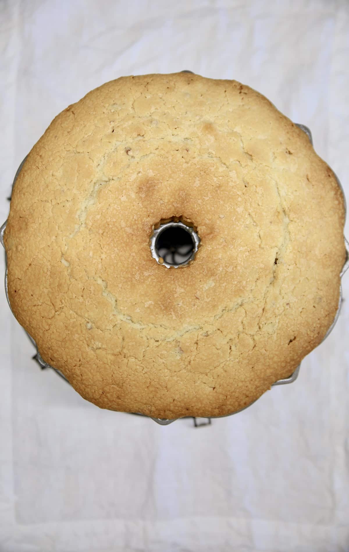 Baked bundt cake. 