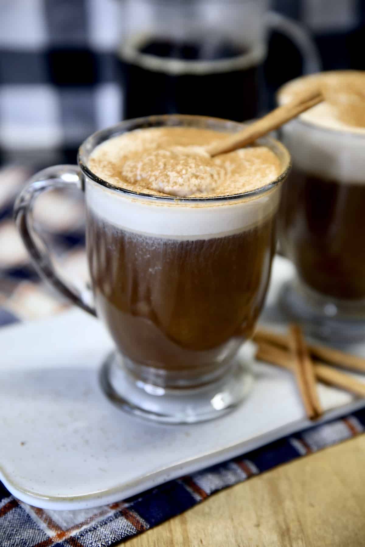 Irish Coffee with pumpkin spice whipped cream.