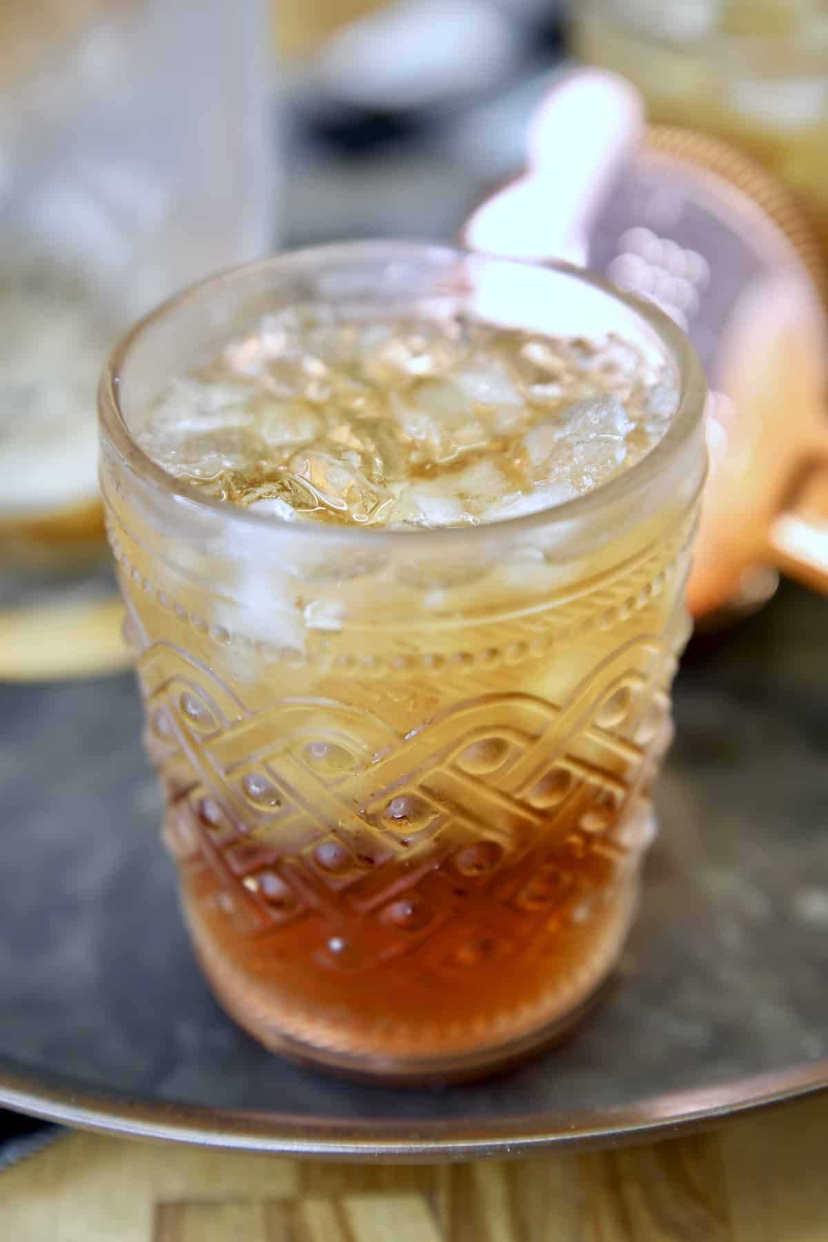 Black Russian cocktail.