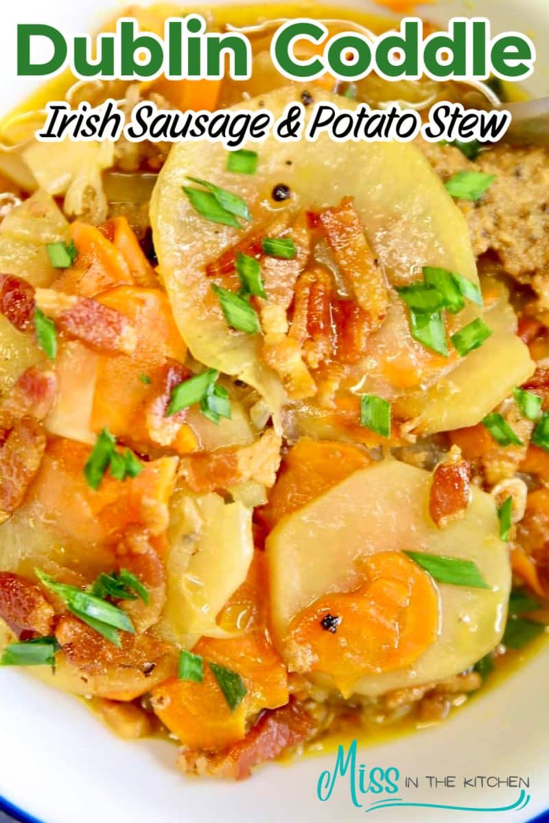 Dublin Coddle - with text overlay.