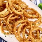 Fried Onion Rings on a platter.