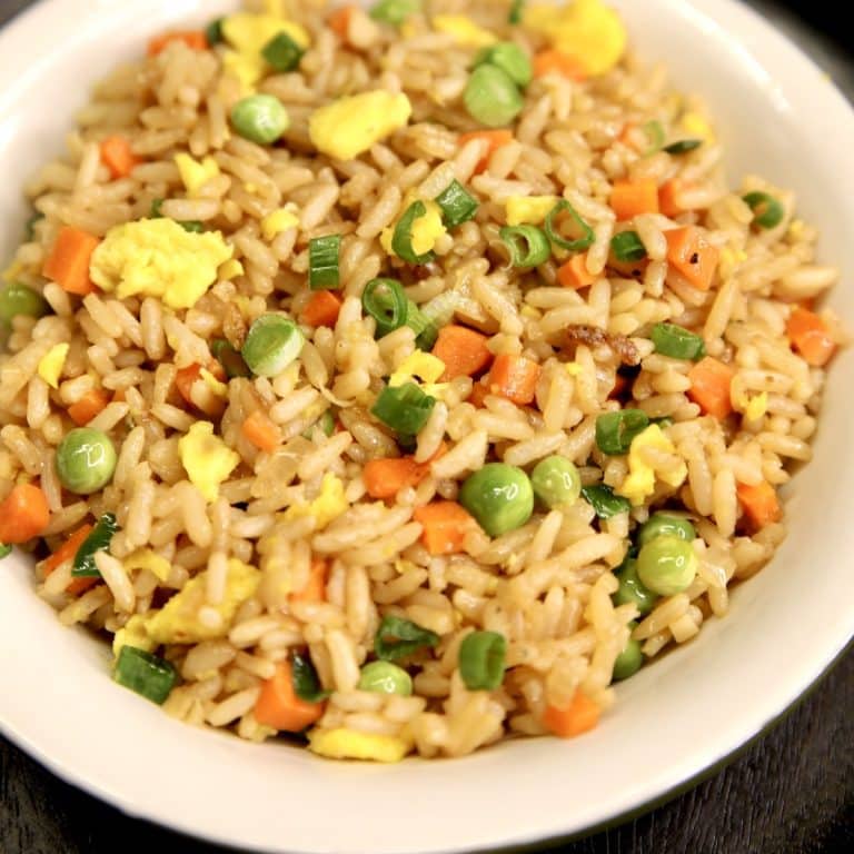 Bowl of egg fried rice.