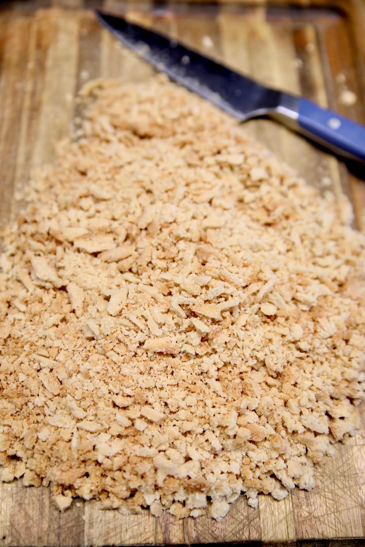 Chopped shortbread cookies.