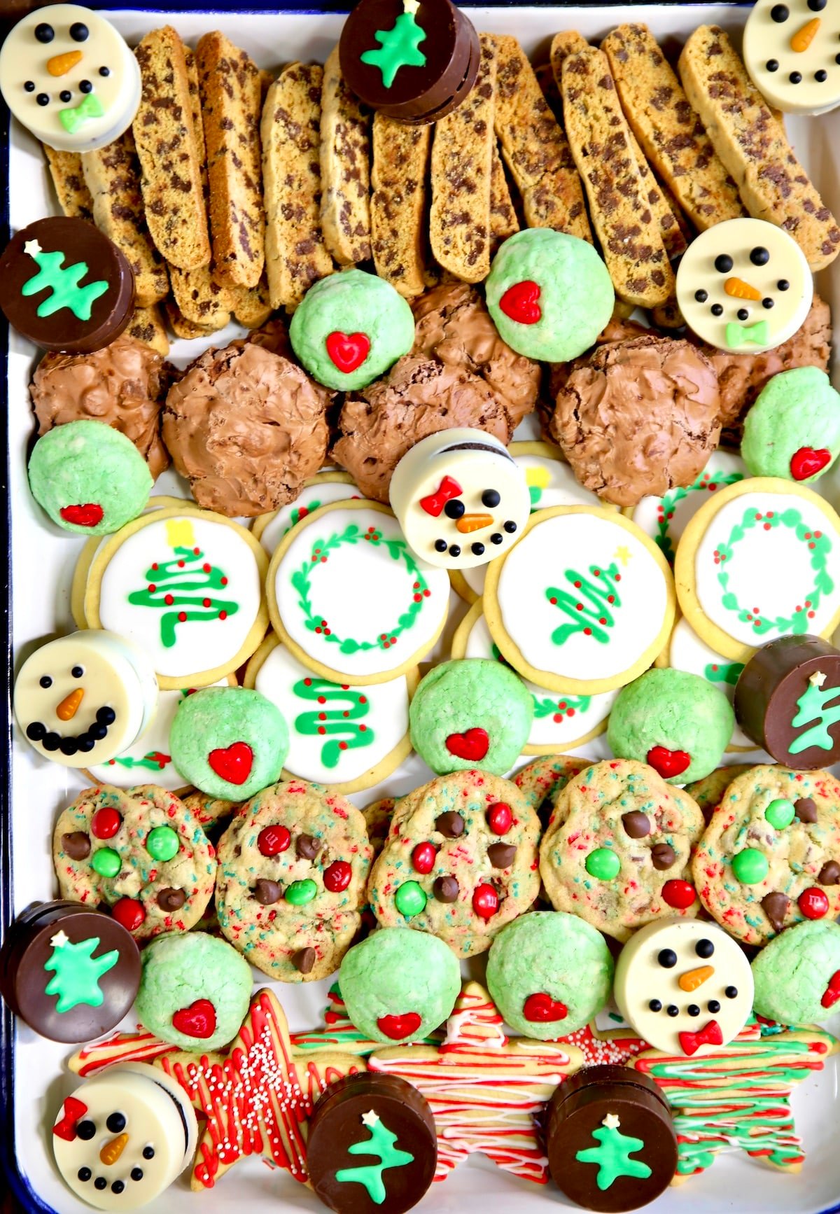 Platter of Christmas Cookies.