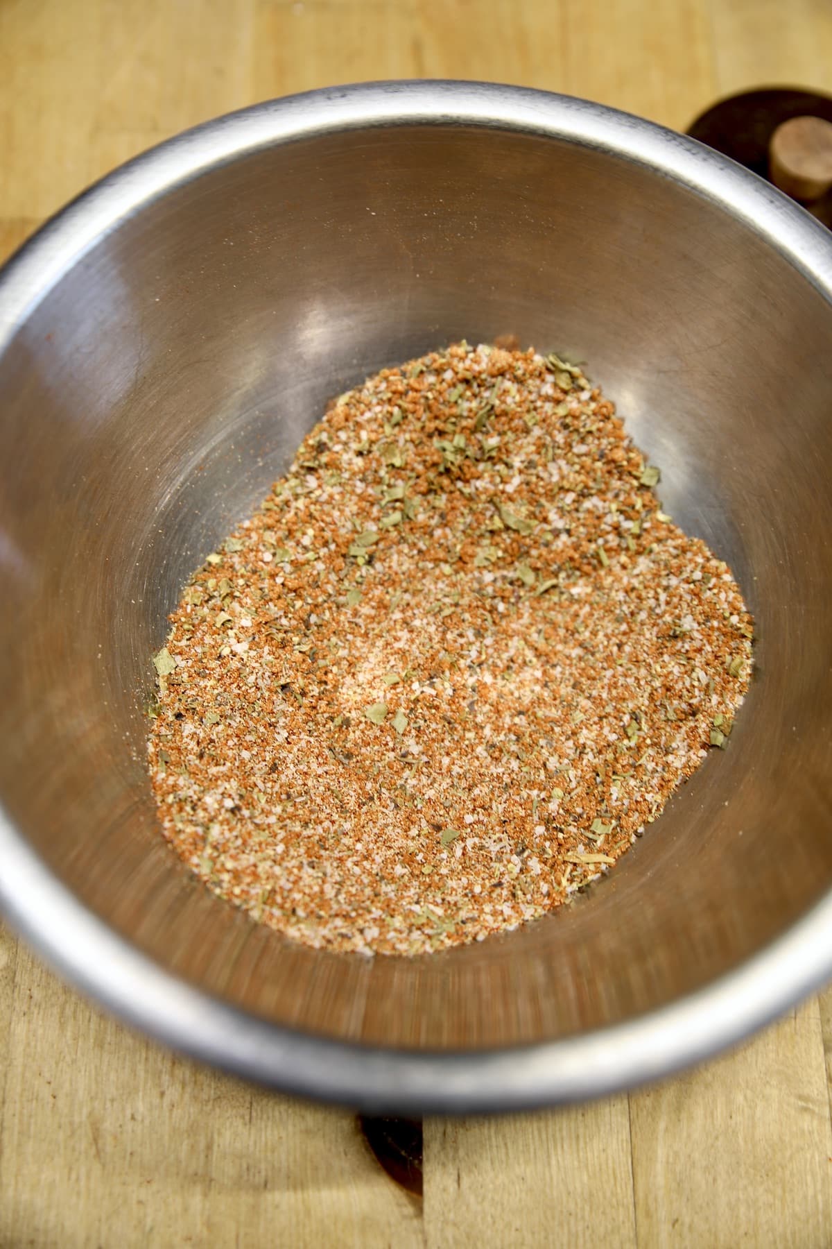 Bowl of creole seasoning.