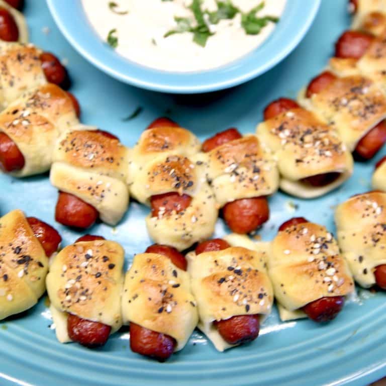 Lil Smokies pigs in a blanket.