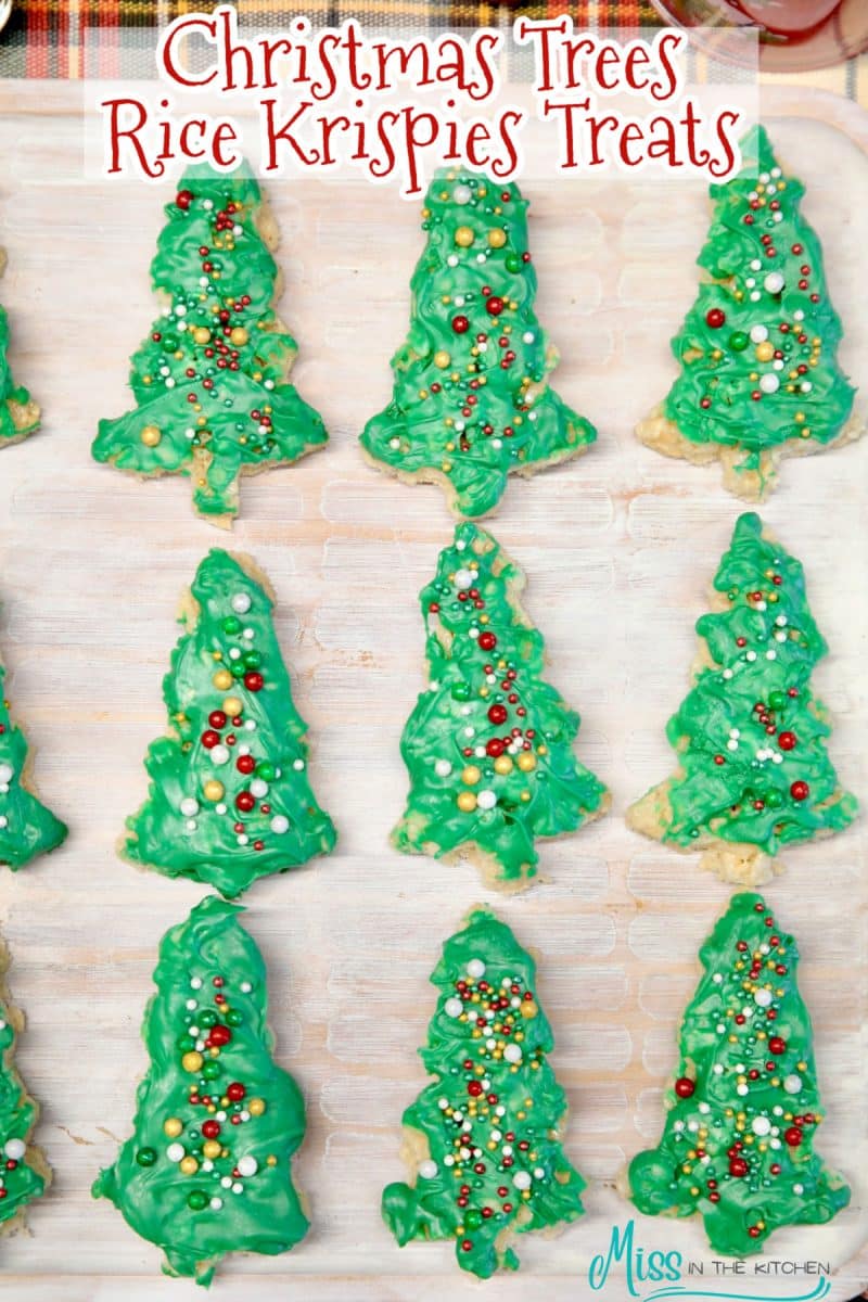 Christmas tree treats - text overlay.