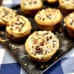 Coconut chocolate chip croissant muffins.