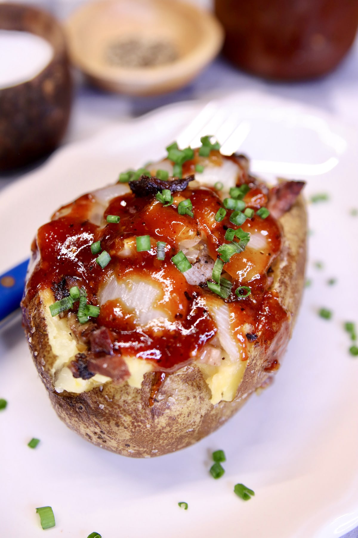Brisket twice baked potatoes.