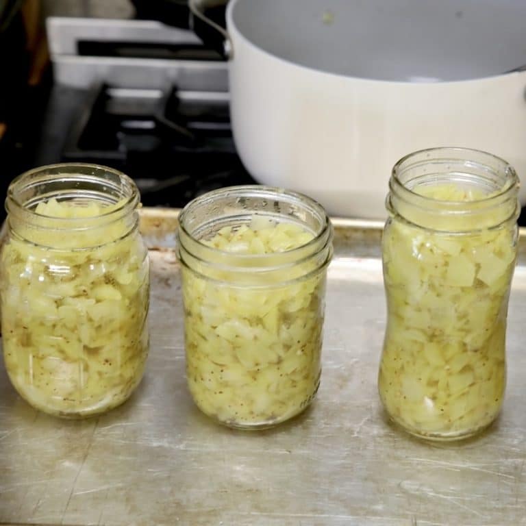 3 jars of banana pepper relish.