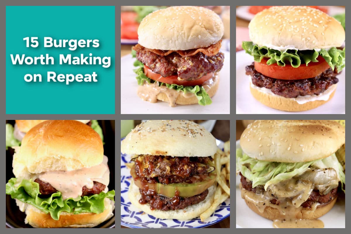 15 burgers worth making on repeat.