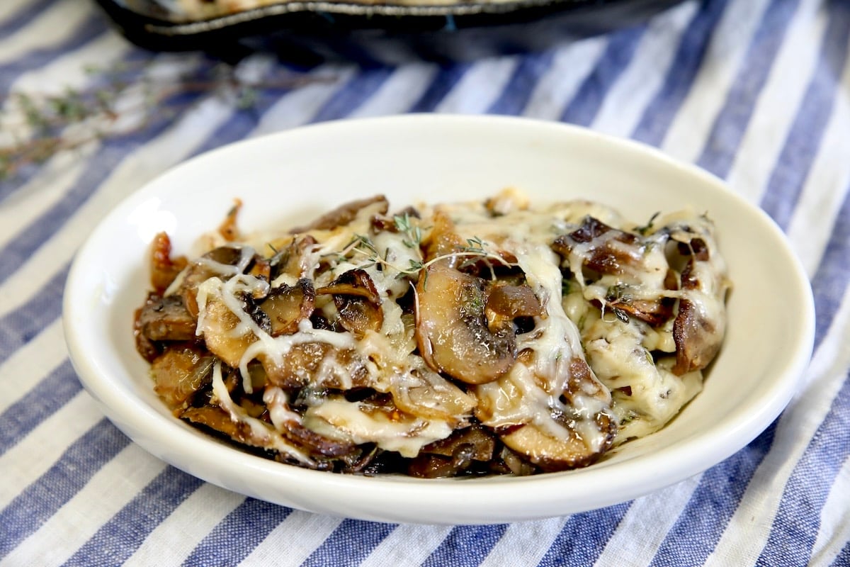 Bowl of mushrooms.